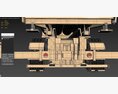US Mobile Anti Ballistic Missile System THAAD Modelo 3D vista frontal
