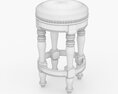 Verona Rustic Counter Barstool 3D 모델 
