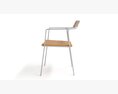 VIPP451 Upholstered chair with armrests 3Dモデル