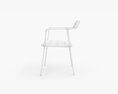 VIPP451 Upholstered chair with armrests Modelo 3d