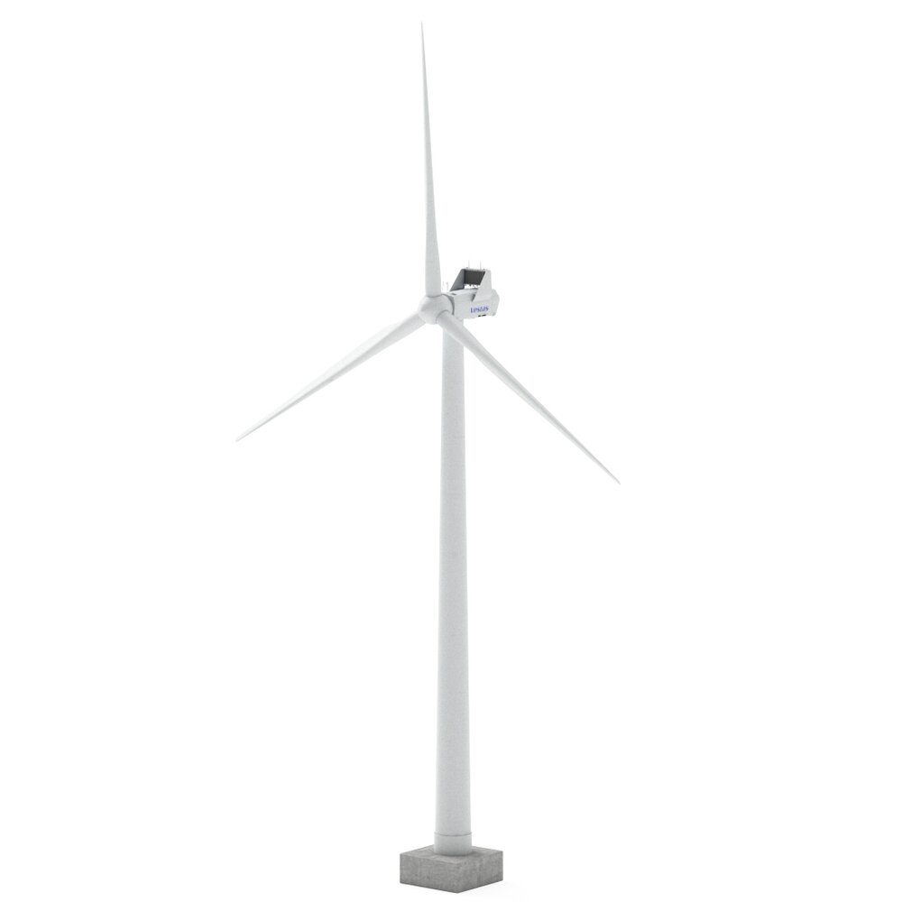 Wind Turbine Vestas with details 3D model