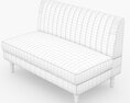 Zinus Jocelyn Contemporary Loveseat Sofa Modelo 3D