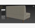 Zinus Jocelyn Contemporary Loveseat Sofa 3D-Modell