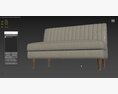 Zinus Jocelyn Contemporary Loveseat Sofa 3Dモデル