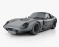 Shelby Cobra Daytona 1964 3D模型 wire render