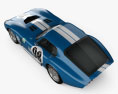 Shelby Cobra Daytona 1964 3D模型 顶视图