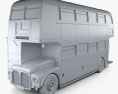 AEC Routemaster RM 1954 3d model clay render