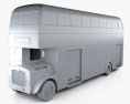 AEC Regent Двоповерховий автобус 1952 3D модель clay render