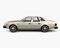 AMC Concord sedan 1980 3d model side view