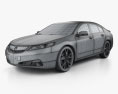 Acura TL 2013 3d model wire render
