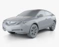 Acura ZDX 2015 3d model clay render