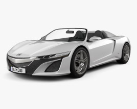 3D model of Acura NSX convertible 2015