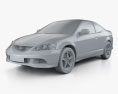 Acura RSX Type-S 2006 3d model clay render