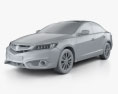 Acura ILX (DE) 2019 3d model clay render