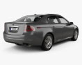 Acura TL 2008 3D 모델  back view