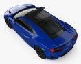 Acura NSX 2019 3D模型 顶视图