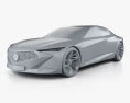 Acura Precision 2017 3d model clay render
