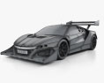 Acura NSX EV 2017 3D模型 wire render
