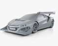 Acura NSX EV 2017 3D-Modell clay render