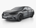 Acura RLX Sport hybrid SH-AWD 2019 3D-Modell wire render