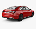 Acura RLX Sport 하이브리드 SH-AWD 인테리어 가 있는 2019 3D 모델  back view
