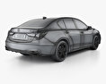 Acura RLX Sport 하이브리드 SH-AWD 인테리어 가 있는 2019 3D 모델 