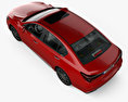 Acura RLX Sport híbrido SH-AWD con interior 2019 Modelo 3D vista superior