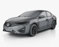 Acura ILX A-spec 2021 3d model wire render