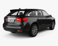 Acura MDX 2019 3D 모델  back view