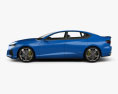 Acura Type-S 2020 3D-Modell Seitenansicht
