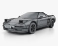 Acura NSX 2005 3Dモデル wire render