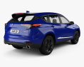 Acura RDX A-spec 2022 3D 모델  back view