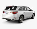 Acura MDX A-Spec 2021 3D 모델  back view