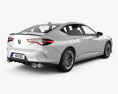 Acura TLX Type S 2023 3D 모델  back view