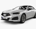 Acura TLX Type S 2023 3D 모델 