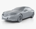 Acura TLX Type S 2023 3D 모델  clay render