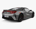 Acura NSX Type S 2024 3D 모델  back view