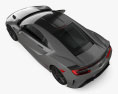 Acura NSX Type S 2024 3D模型 顶视图