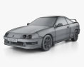 Acura Integra Type-R 2001 3D-Modell wire render