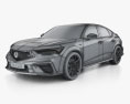 Acura Integra Type S 2024 3D-Modell wire render