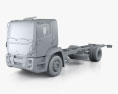 Agrale 14000 Chassis Truck 2015 3d model clay render