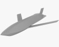 AGM-158C远程反舰导弹 3D模型 clay render