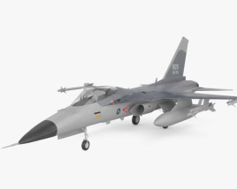 3D model of AIDC F-CK-1 Ching-kuo