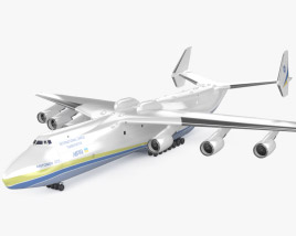 Antonov An-225 Mriya with HQ interior 3D model