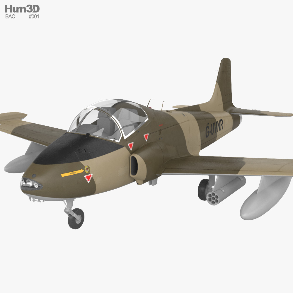 BAC 167 Strikemaster Modelo 3D