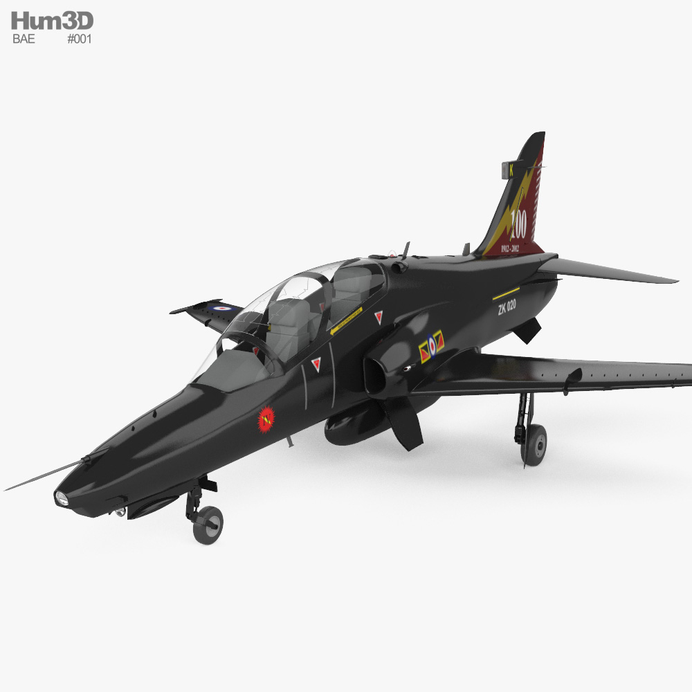 BAE Hawk T2 3Dモデル