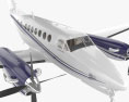 Beechcraft King Air 350i con interni Modello 3D
