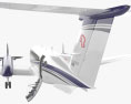 Beechcraft King Air 350i con interni Modello 3D