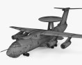 Beriev A-50U Modello 3D