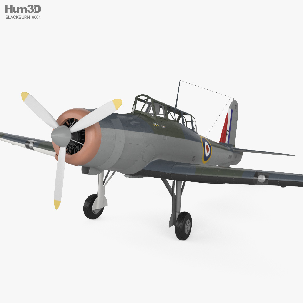 Blackburn B-24 Skua 3D model